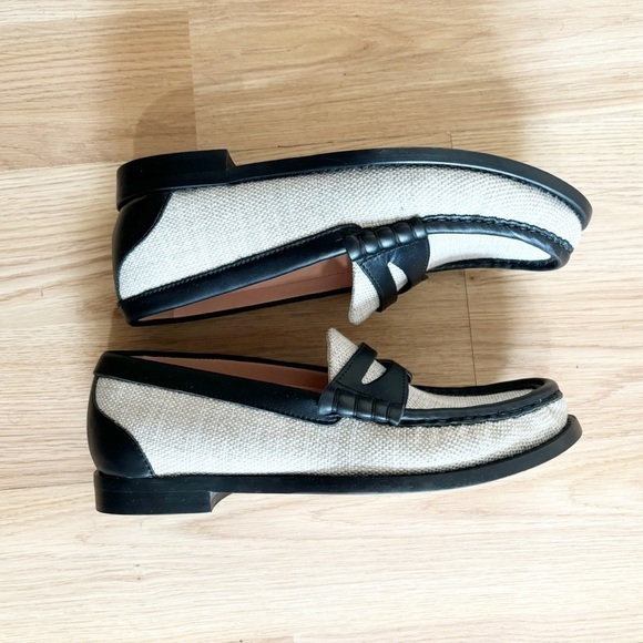 J.Crew Winona penny loafers in Spanish canvas - Picture 1 of 7